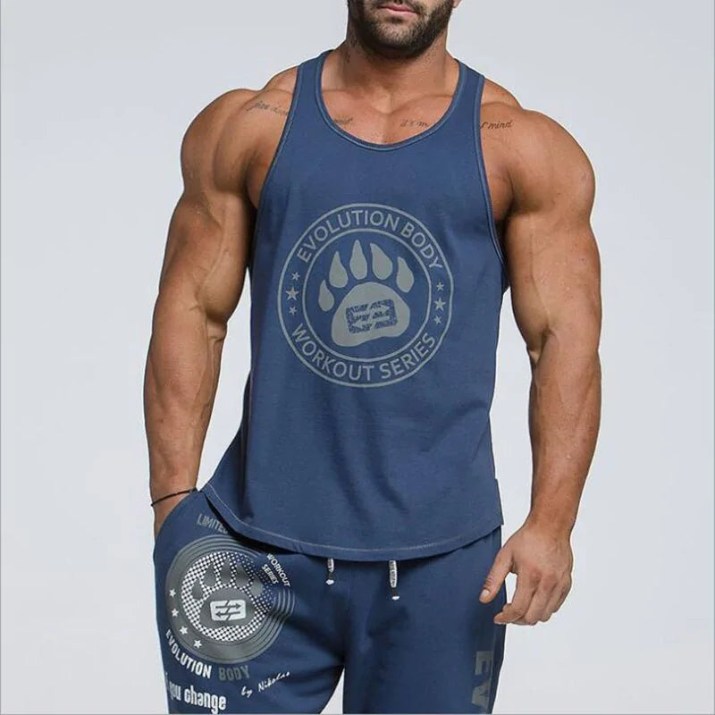 2024 Men's Bodybuilding Stringer Tank Tops: Fitness Singlets